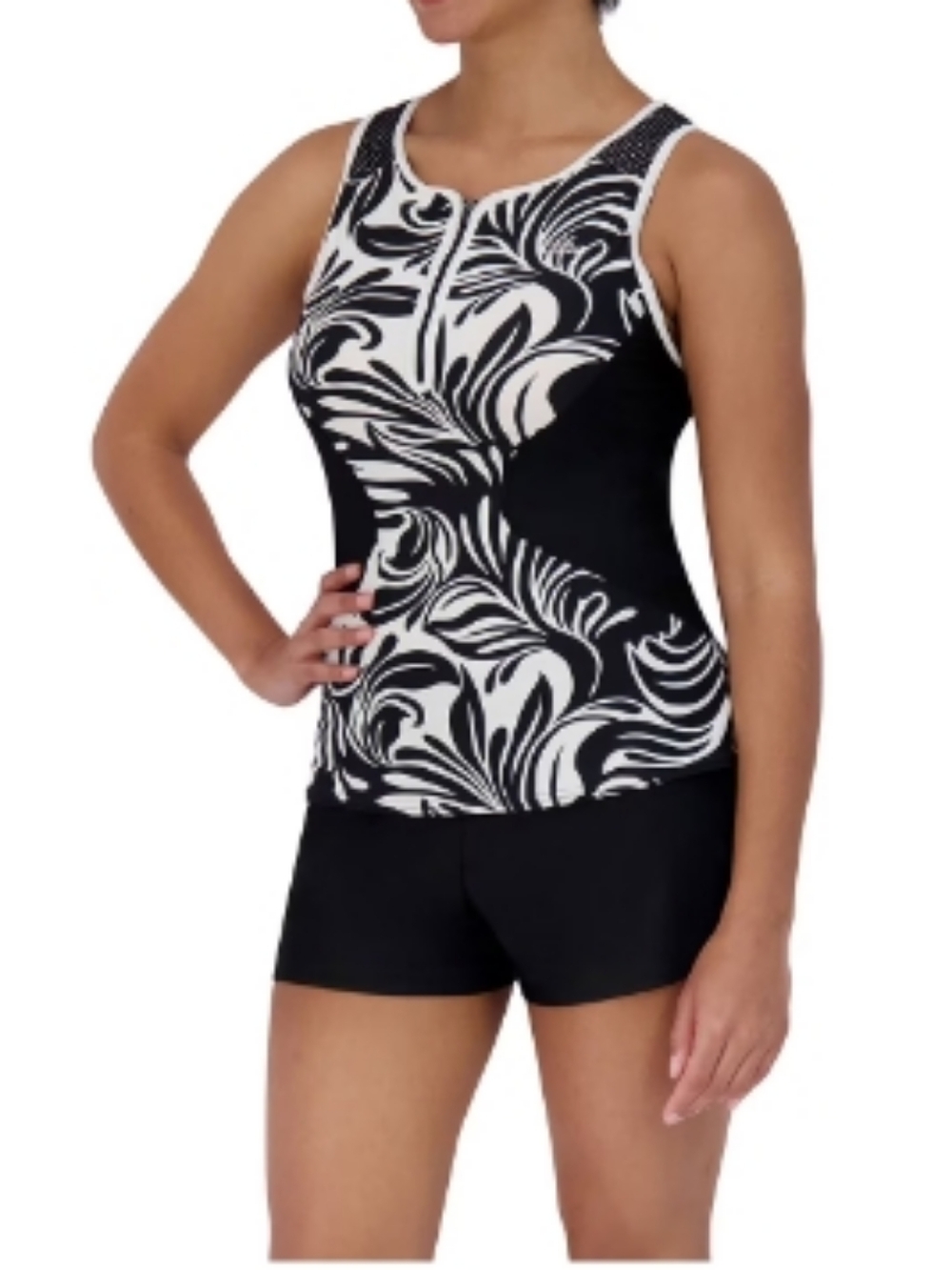 ZeroXposur Women’s 2 Piece Ruffle Tankini Set Blue Size SMALLL NWT